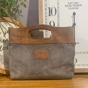 Canoe Brown and Gray Handbag